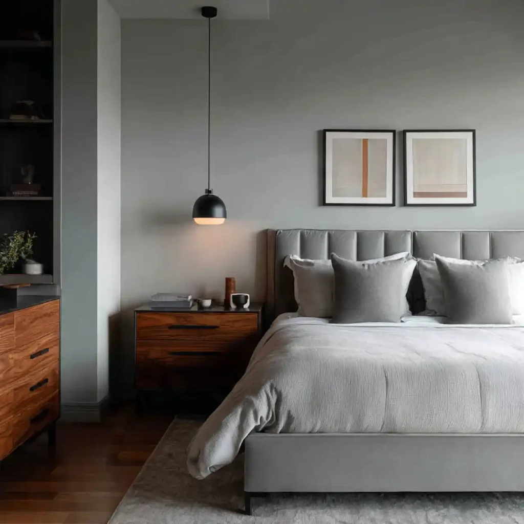 22-Grey Bedroom Idea