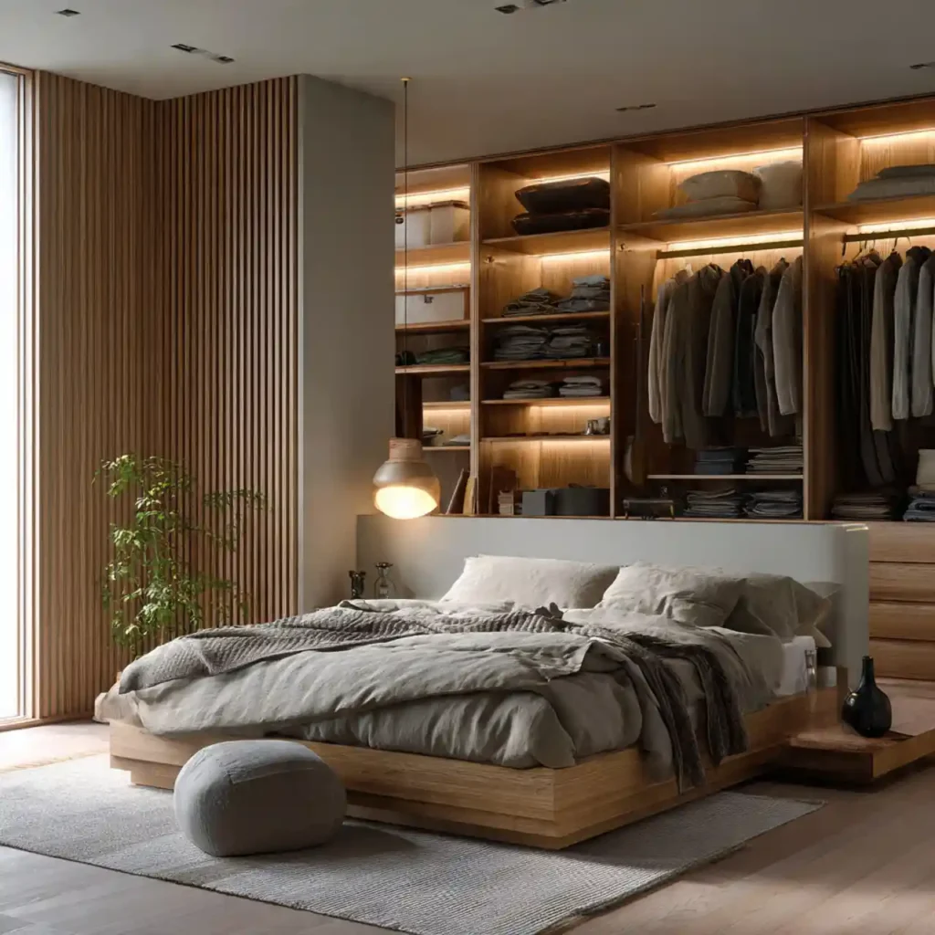 22-Japandi Wardrobe Idea