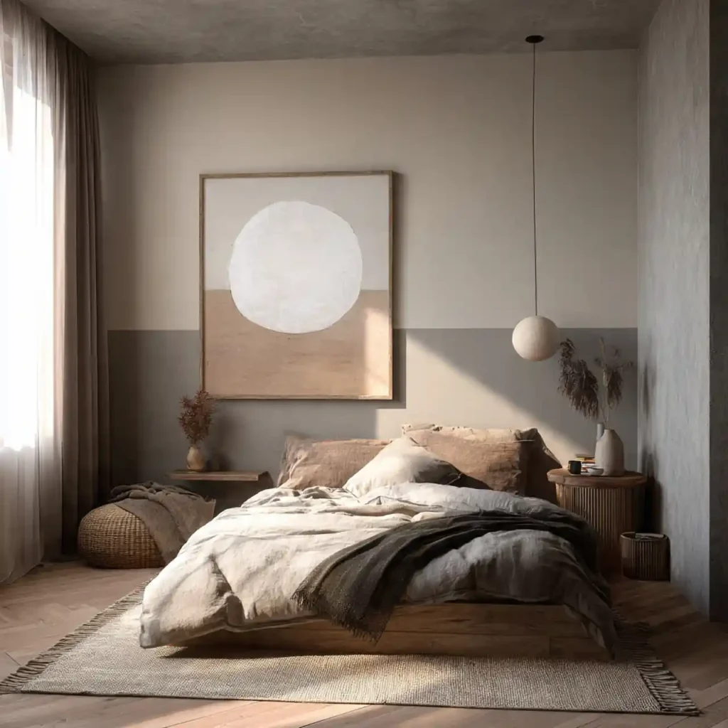 22-Warm Minimalist Bedroom Idea