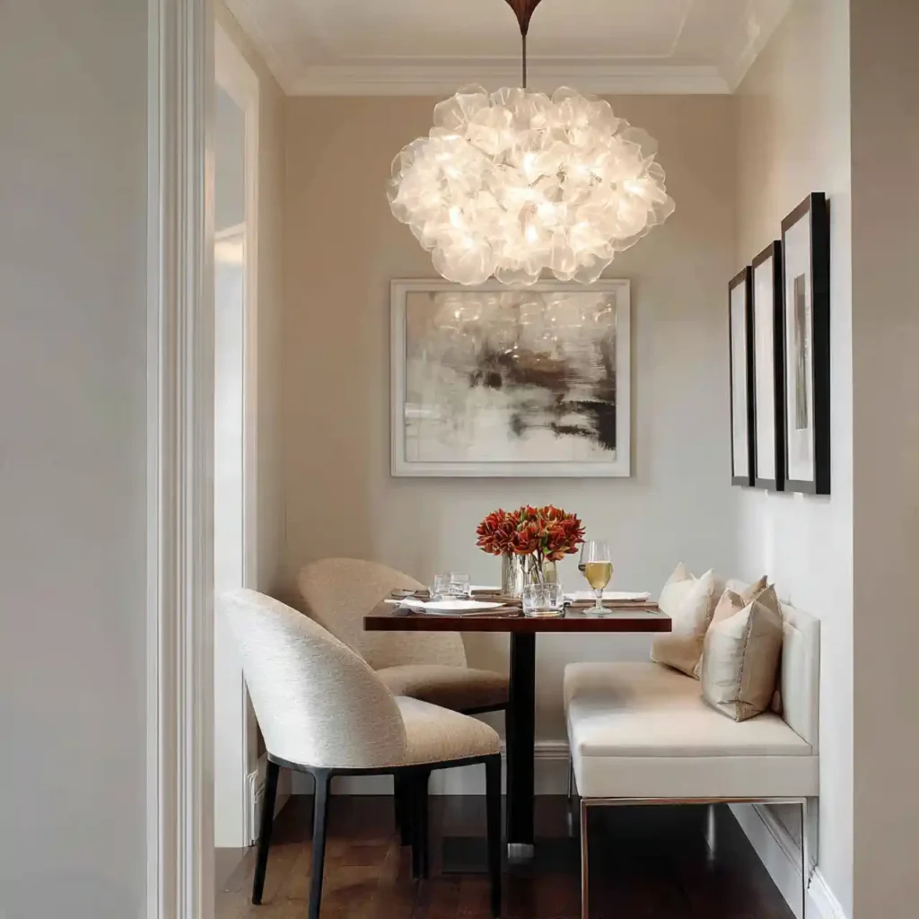 23-Dining Table Chandelier Idea