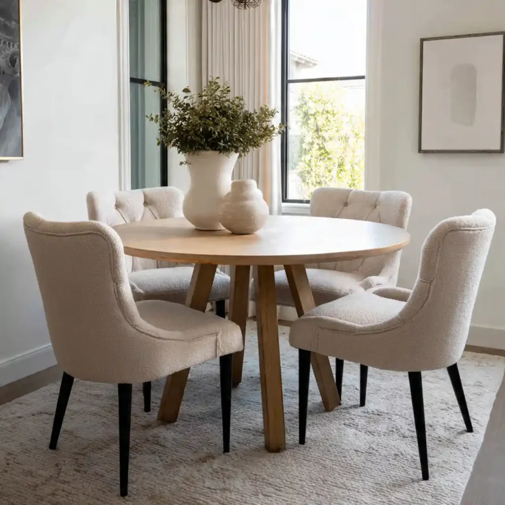 23-Small Round Dining Table Idea