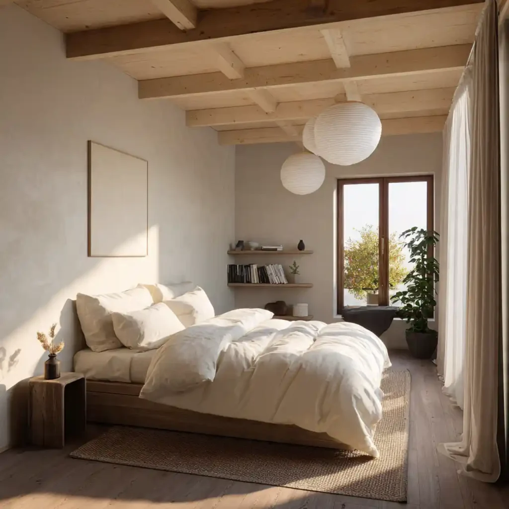 23-Space-Saving Japandi Bedroom Idea