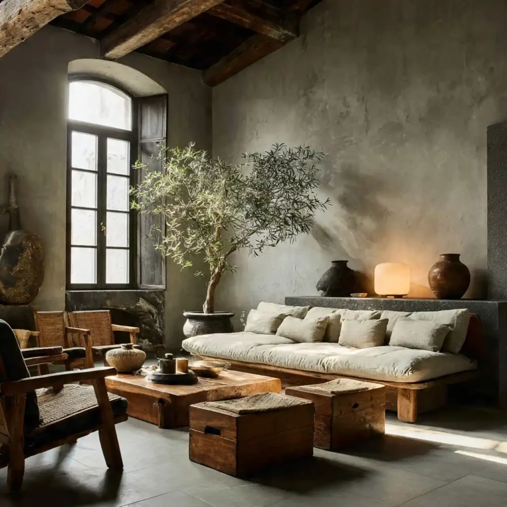 24-Wabi-Sabi Living Room Idea