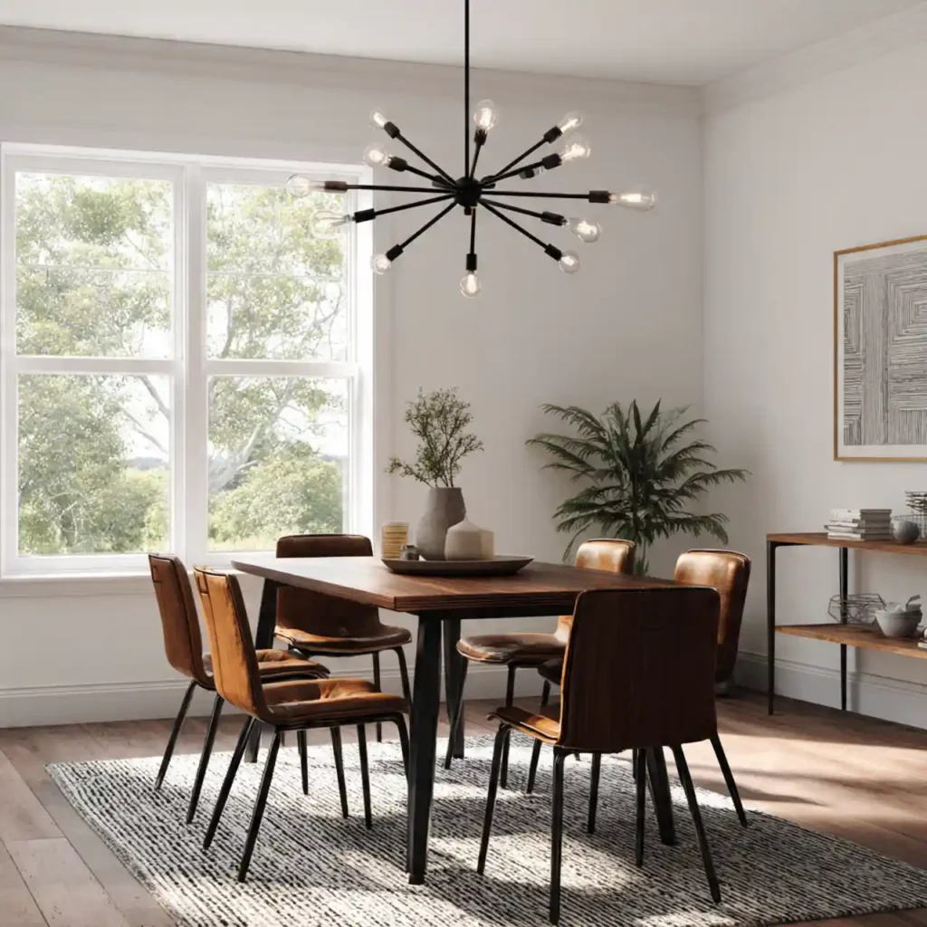 25-Dining Table Chandelier Idea