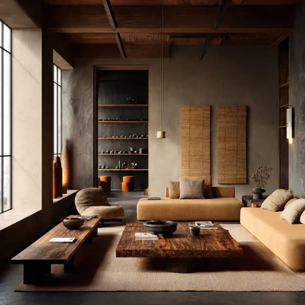 25-Earthy Japandi Décor Idea