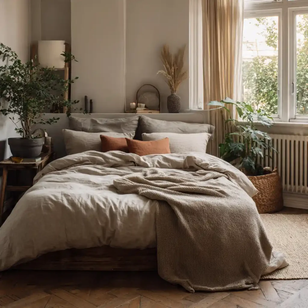 25-Neutral Japandi Bedroom Idea