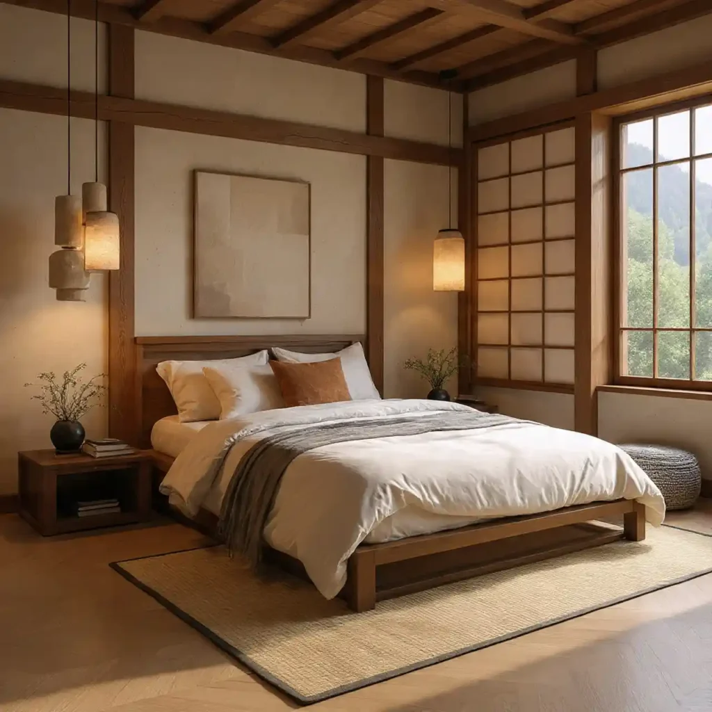 25-Small Japandi Bedroom Idea