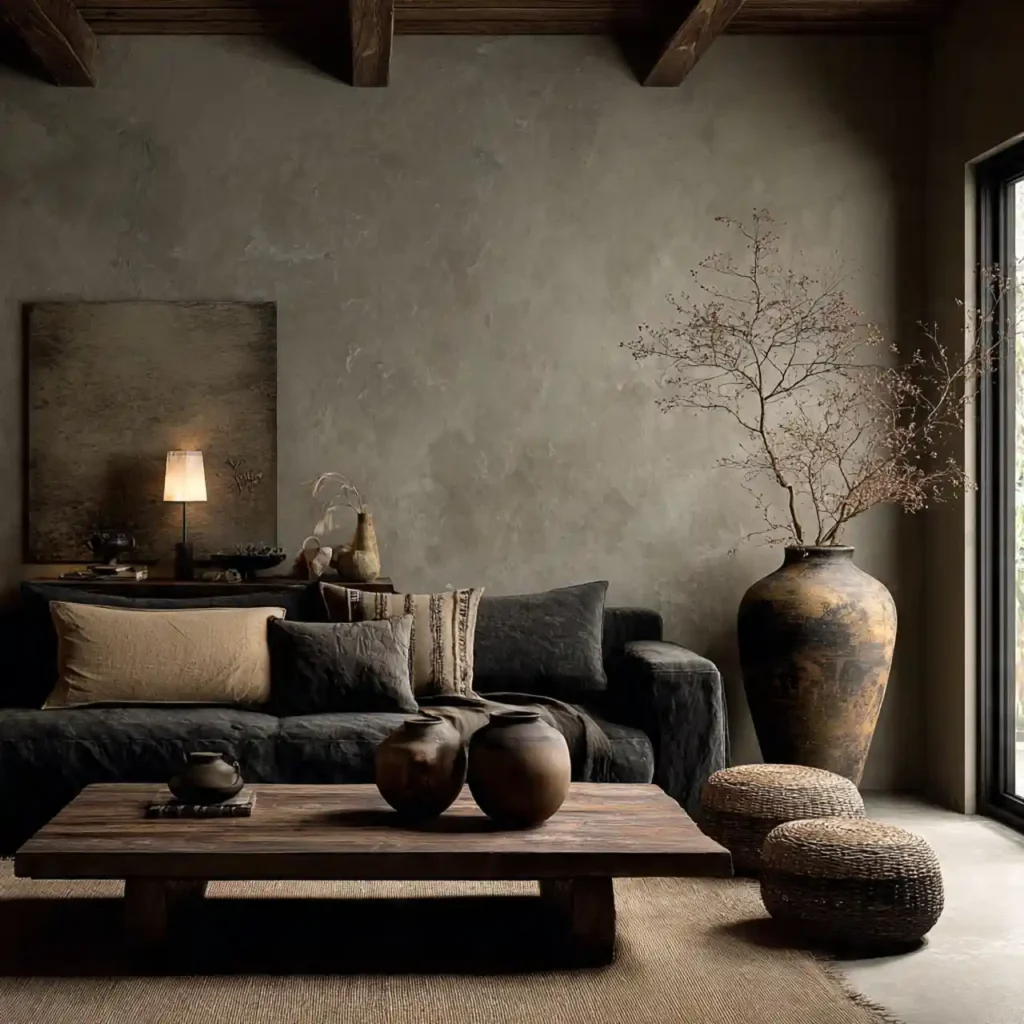 25-Wabi-Sabi Living Room Idea
