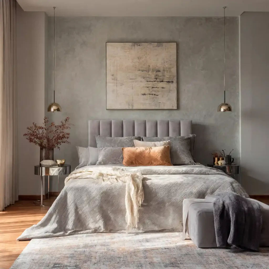 26-Grey Bedroom Idea