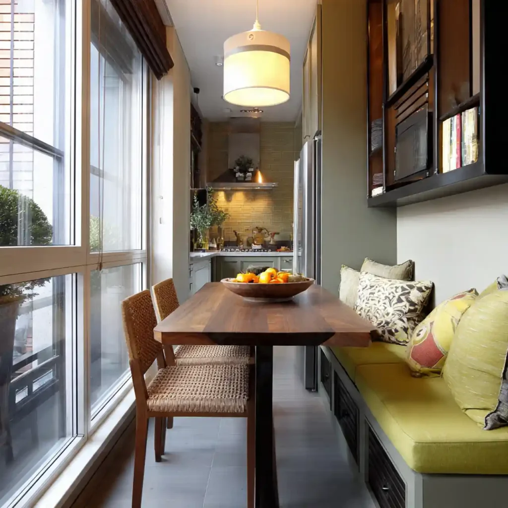 26-Small Apartment Dining Area Idea