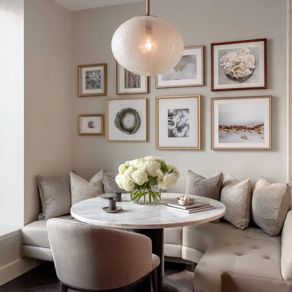 26-Small Round Dining Table Idea