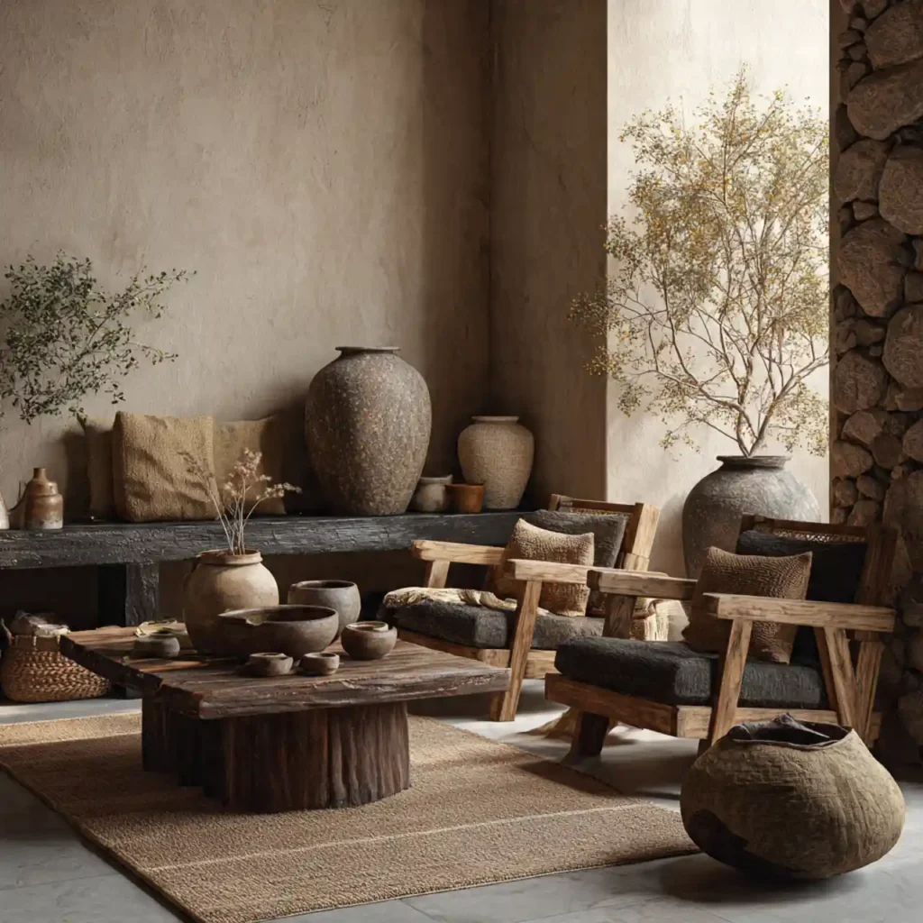 27-Earthy Japandi Décor Idea