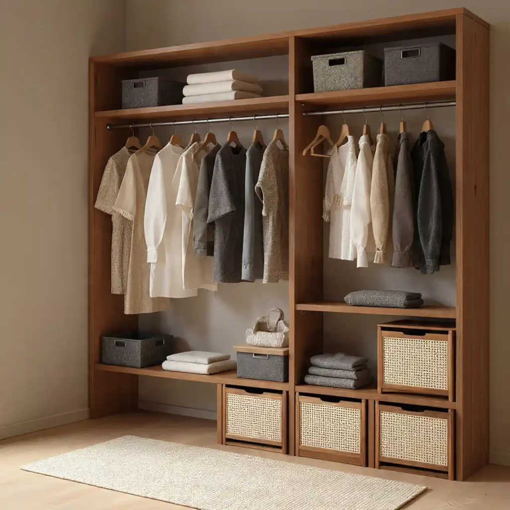 27-Japandi Bedroom Storage Idea