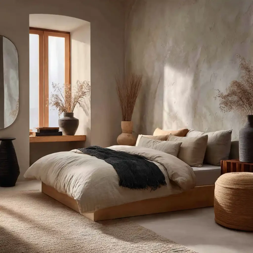 27-Neutral Japandi Bedroom Idea