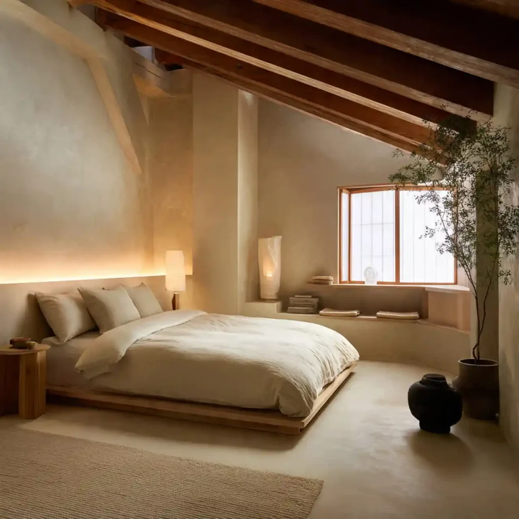 27-Small Japandi Bedroom Idea