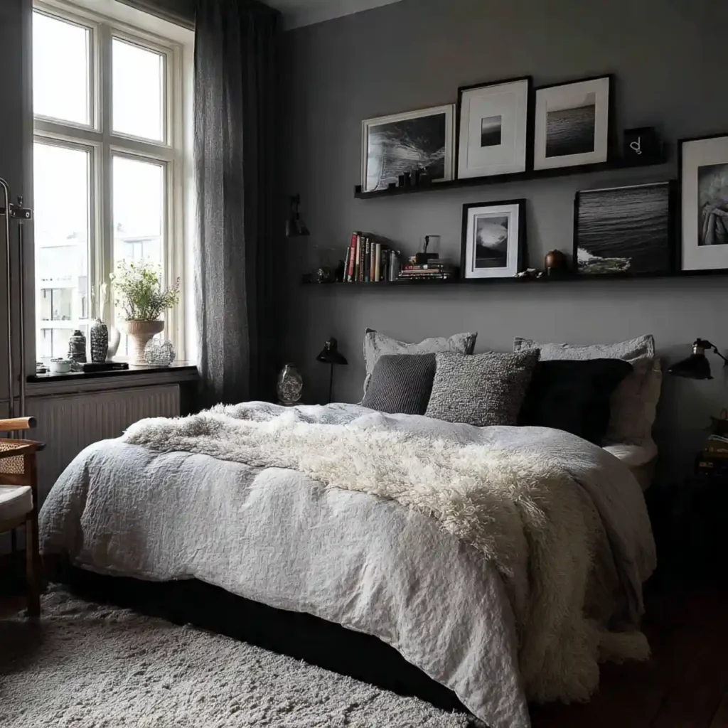 28-Grey Bedroom Idea