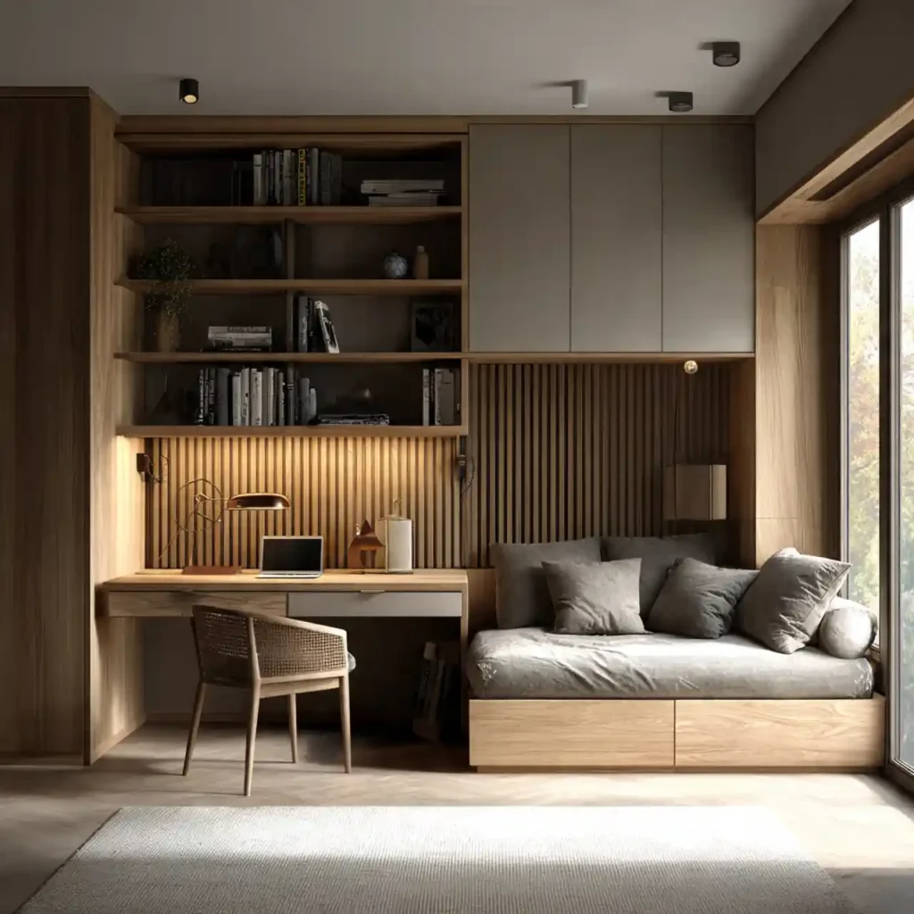 28-Japandi Bedroom Storage Idea