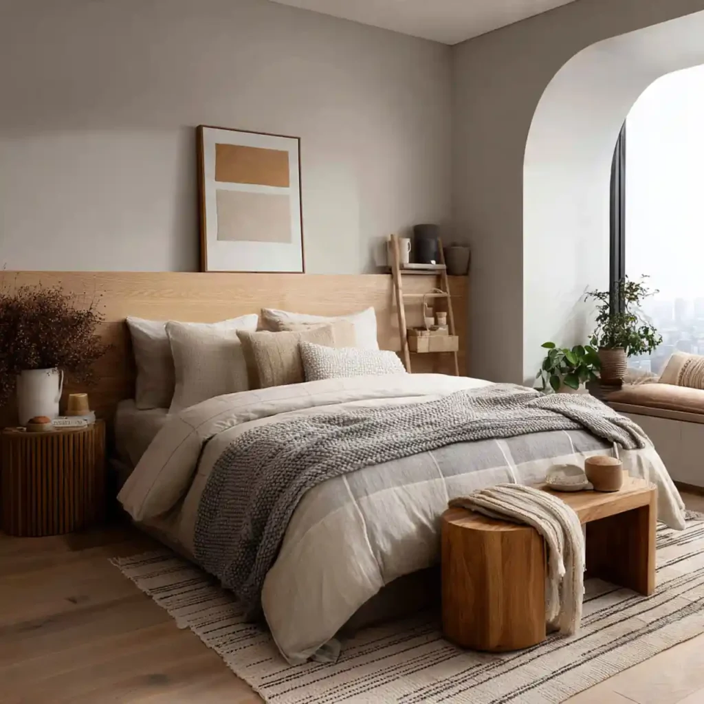 28-Small Japandi Bedroom Idea