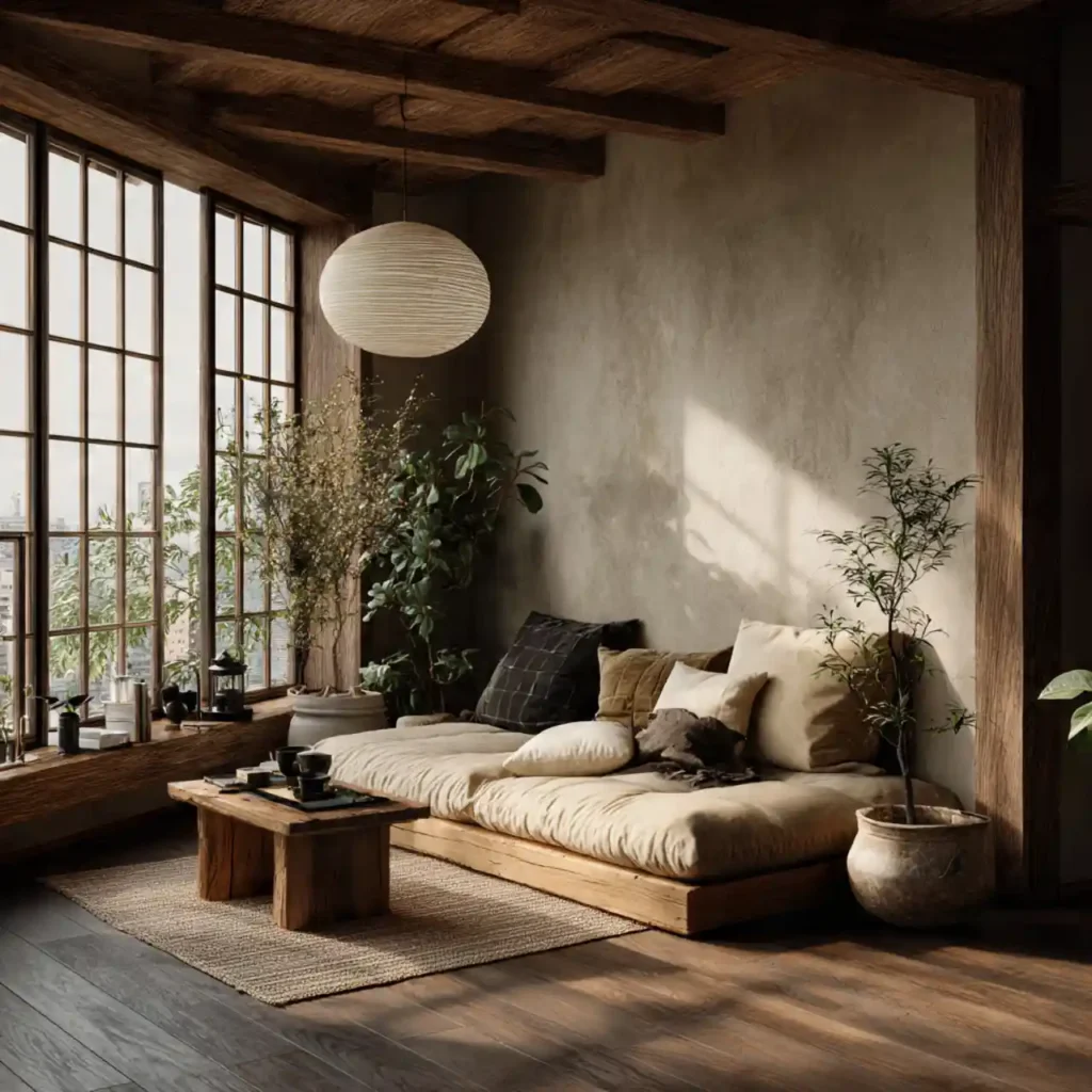 29-Earthy Japandi Décor Idea