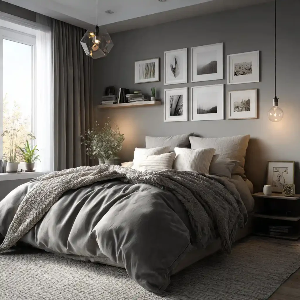 29-Grey Bedroom Idea
