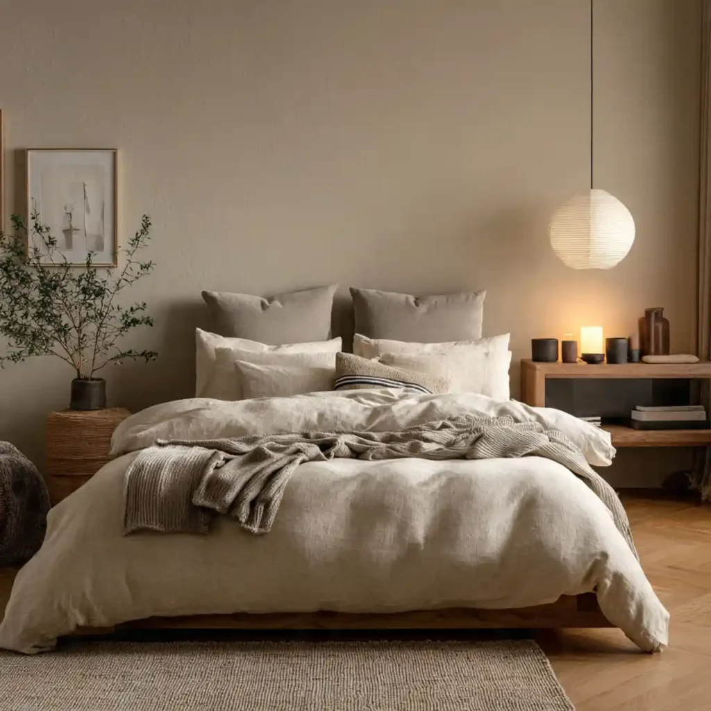 3-Neutral Japandi Bedroom Idea