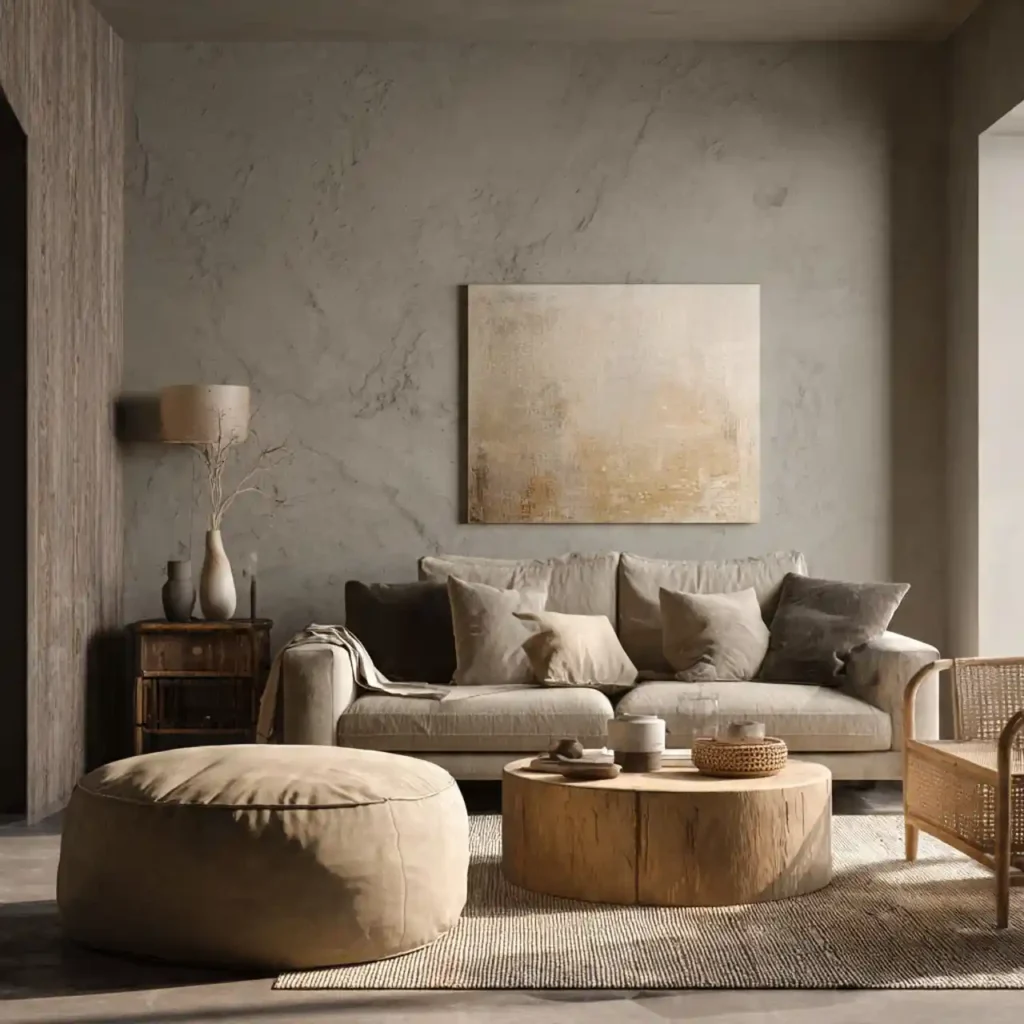 3-Wabi-Sabi Living Room Idea