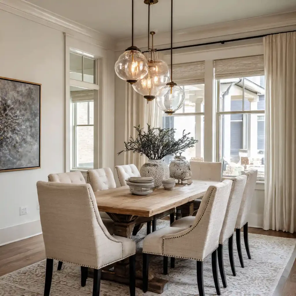 4-Dining Table Chandelier Idea