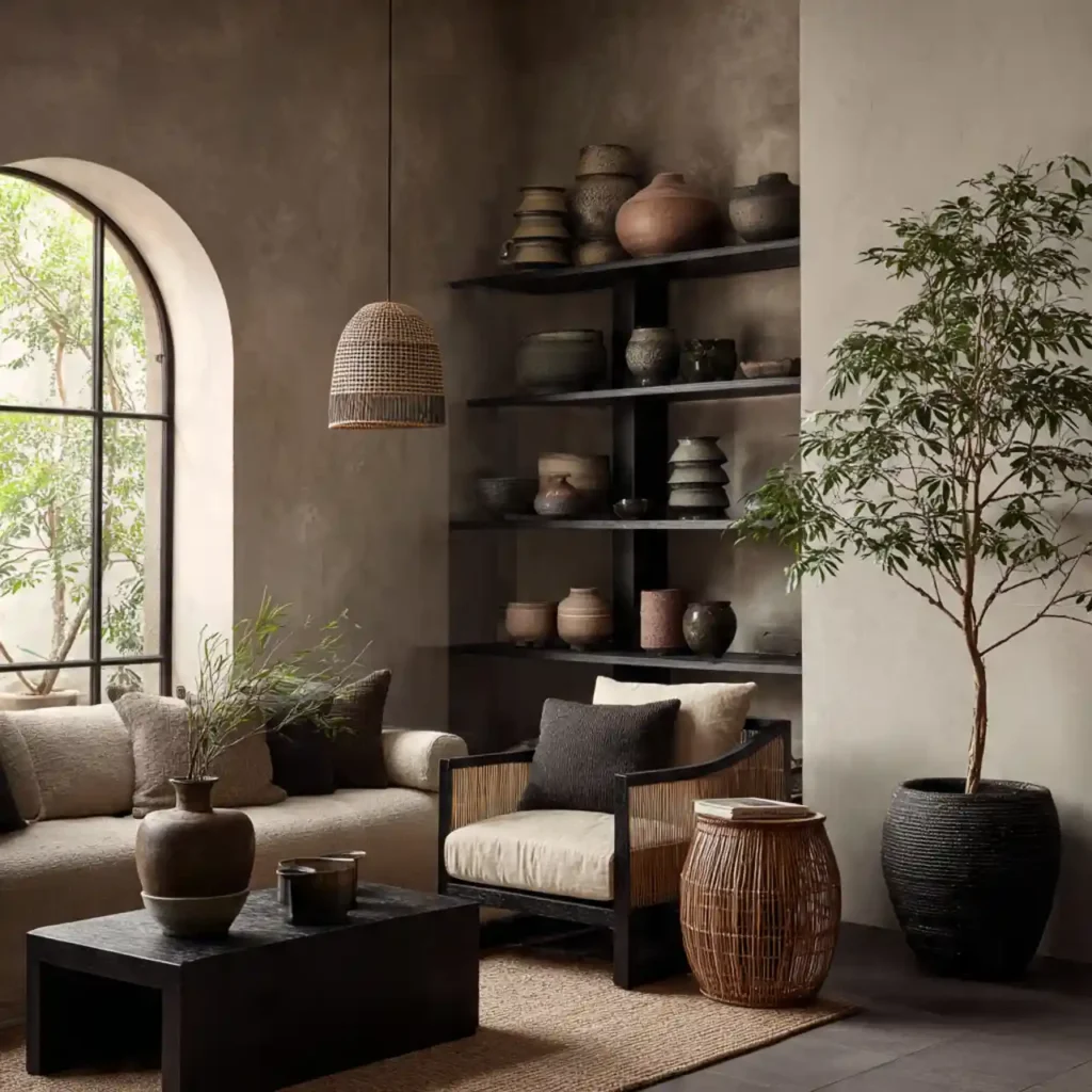 4-Earthy Japandi Décor Idea