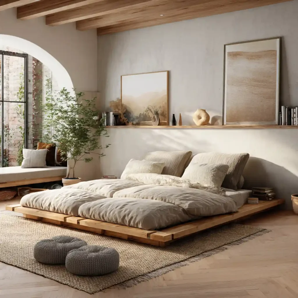 4-Neutral Japandi Bedroom Idea