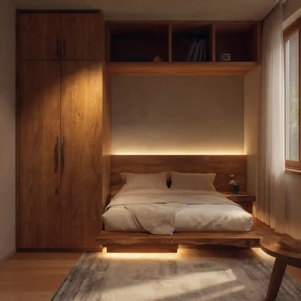 4-Space-Saving Japandi Bedroom Idea