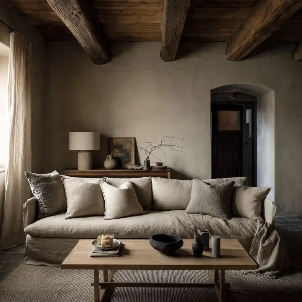 4-Wabi-Sabi Living Room Idea