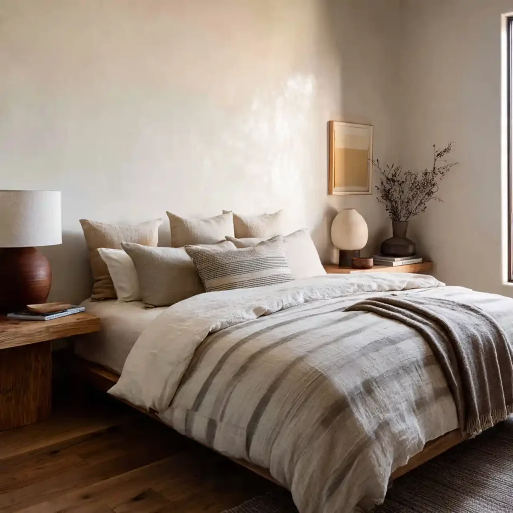 4-Warm Minimalist Bedroom Idea