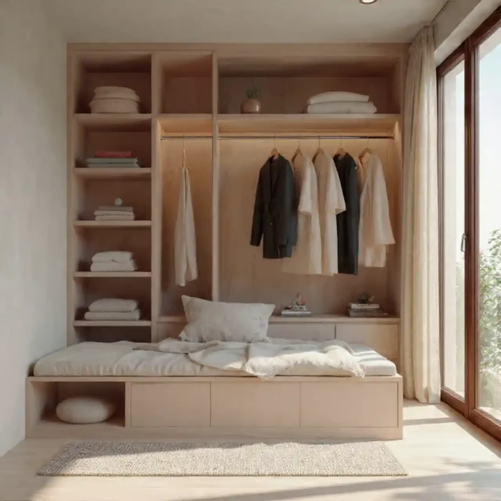 5-Japandi Wardrobe Idea