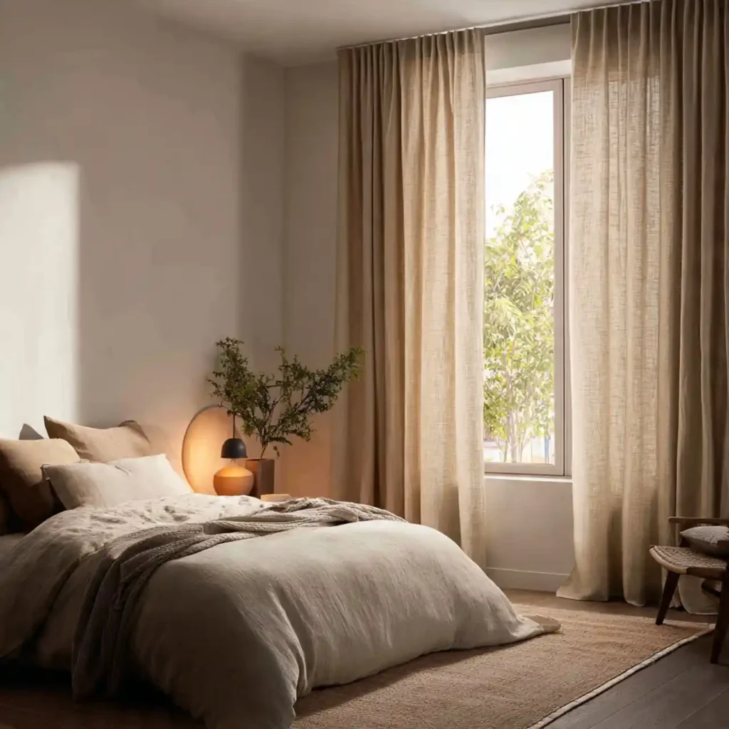 5-Warm Minimalist Bedroom Idea