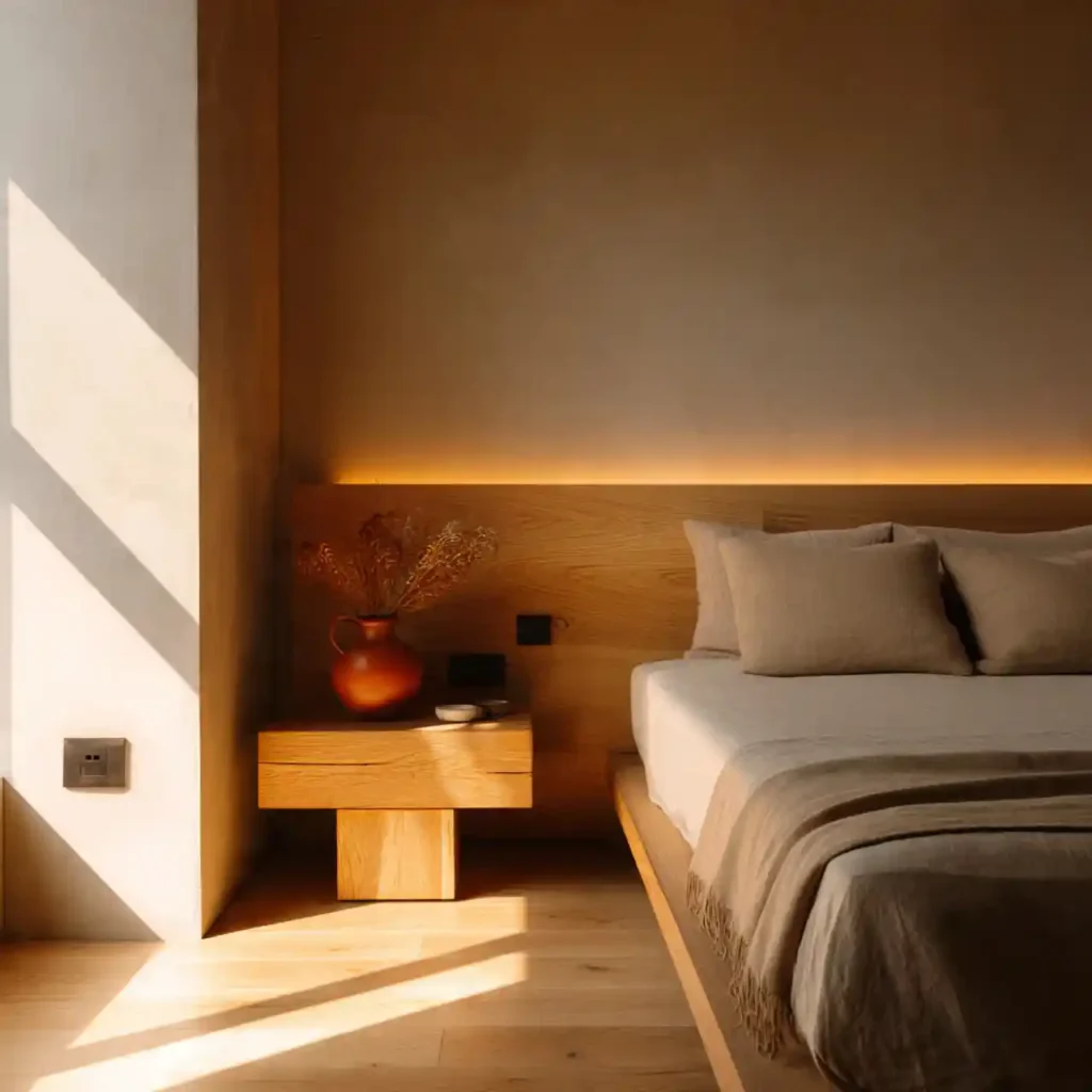 6-Warm Minimalist Bedroom Idea