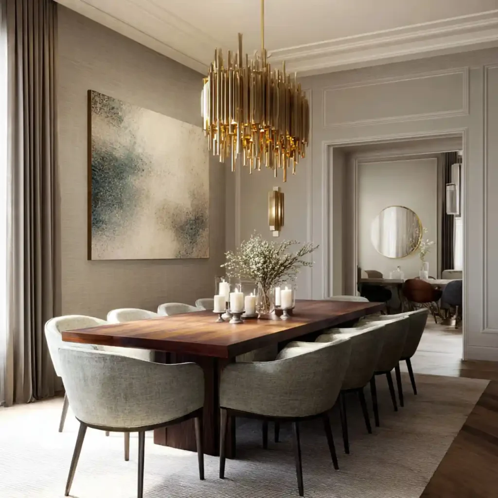 7-Dining Table Chandelier Idea