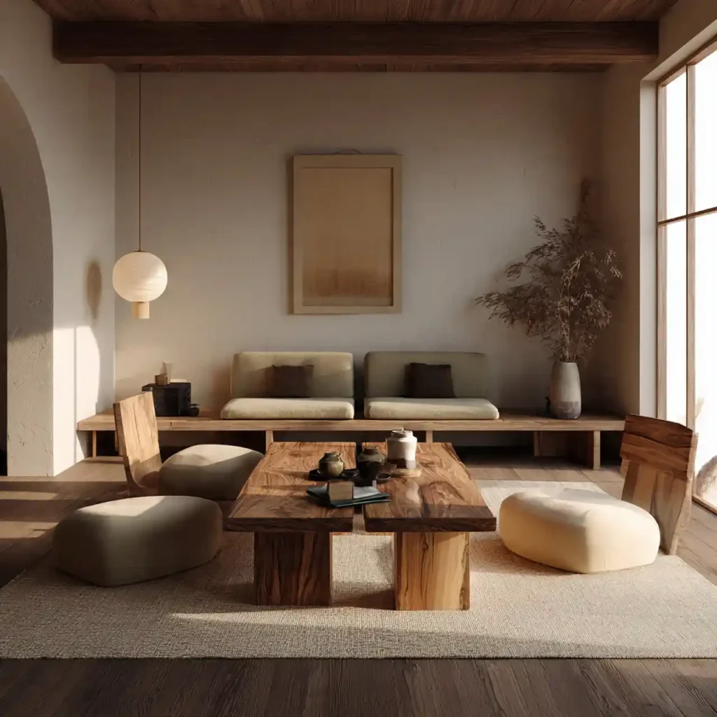 7-Earthy Japandi Décor Idea