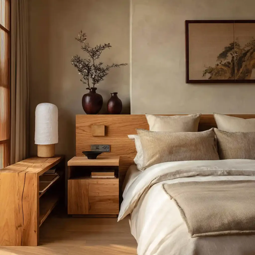 7-Neutral Japandi Bedroom Idea