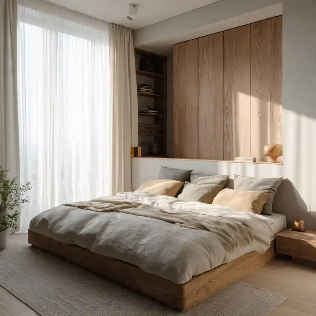 7-Small Japandi Bedroom Idea