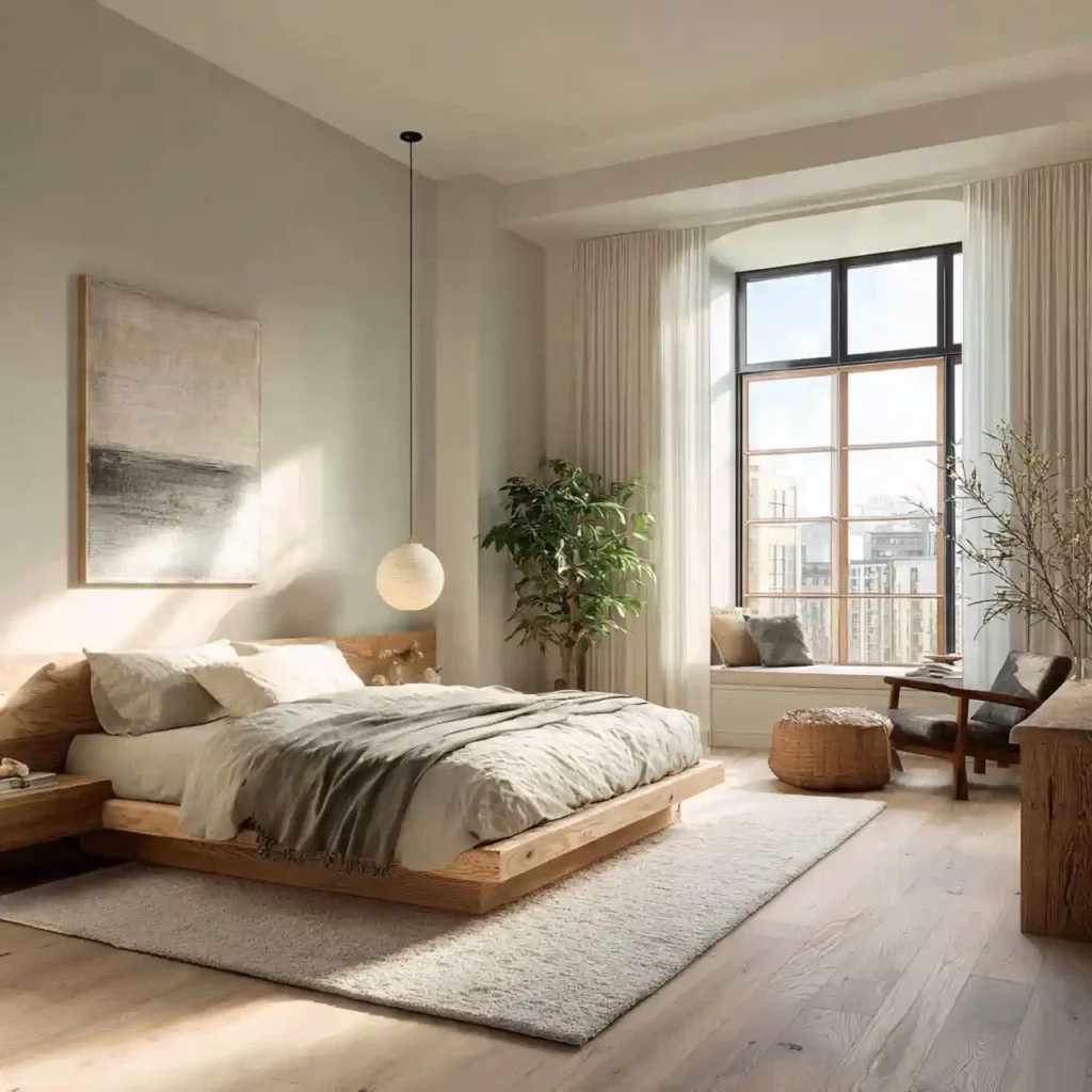 7-Space-Saving Japandi Bedroom Idea