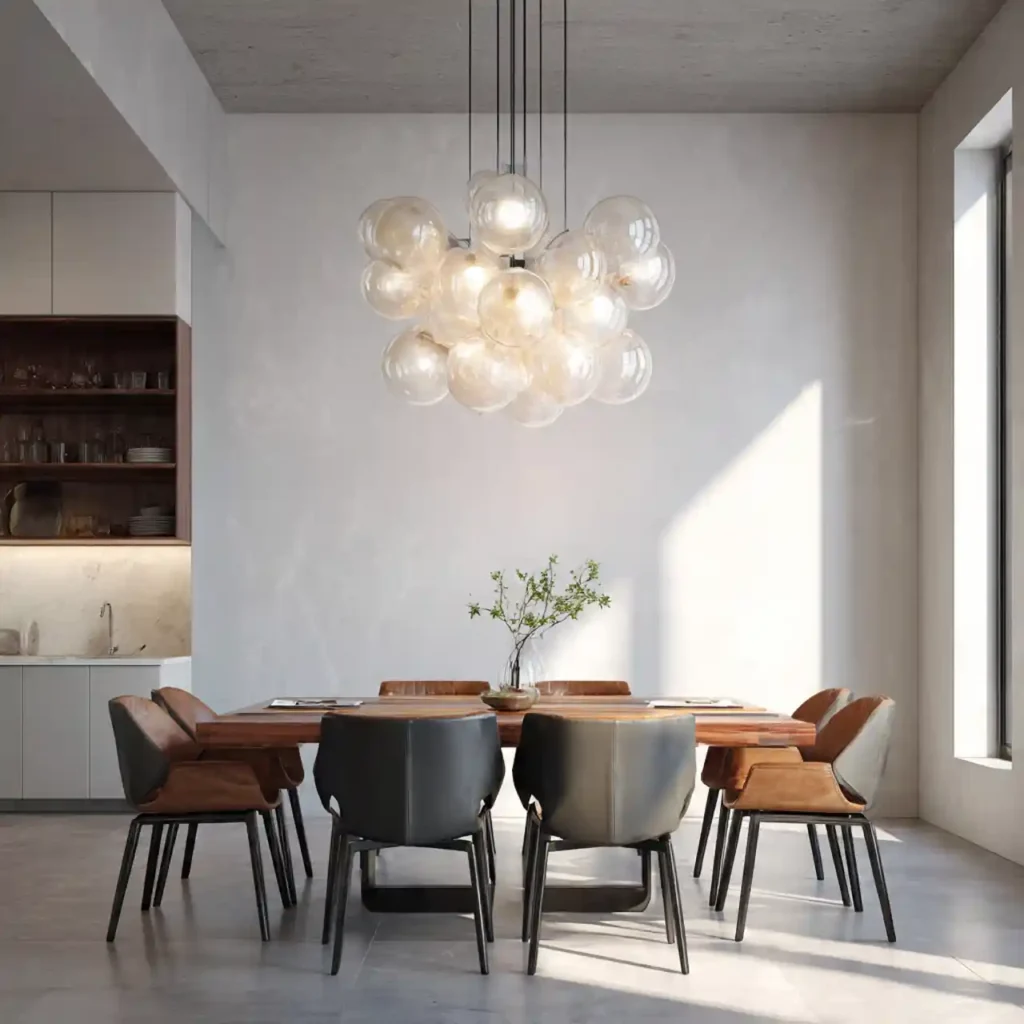 8-Dining Table Chandelier Idea