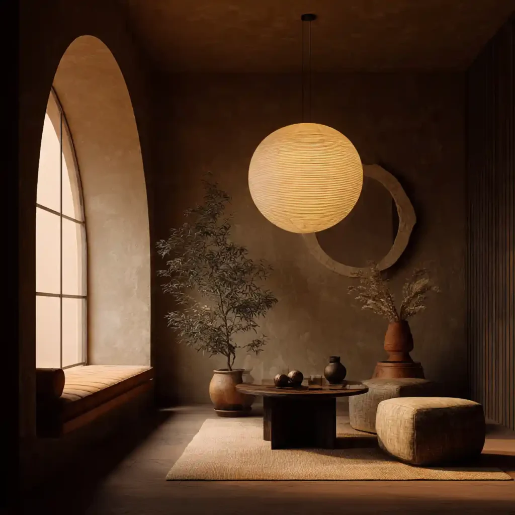 9-Earthy Japandi Décor Idea