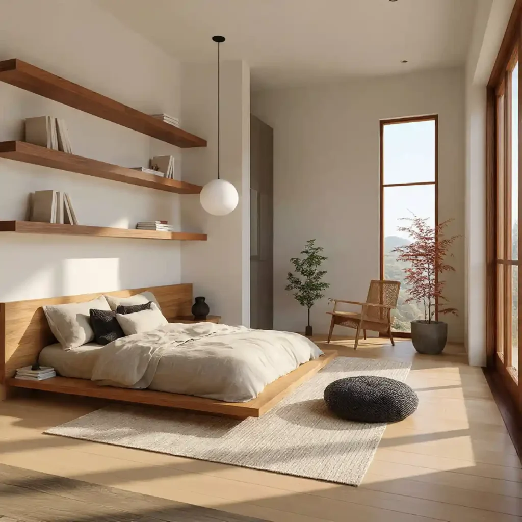 9-Space-Saving Japandi Bedroom Idea