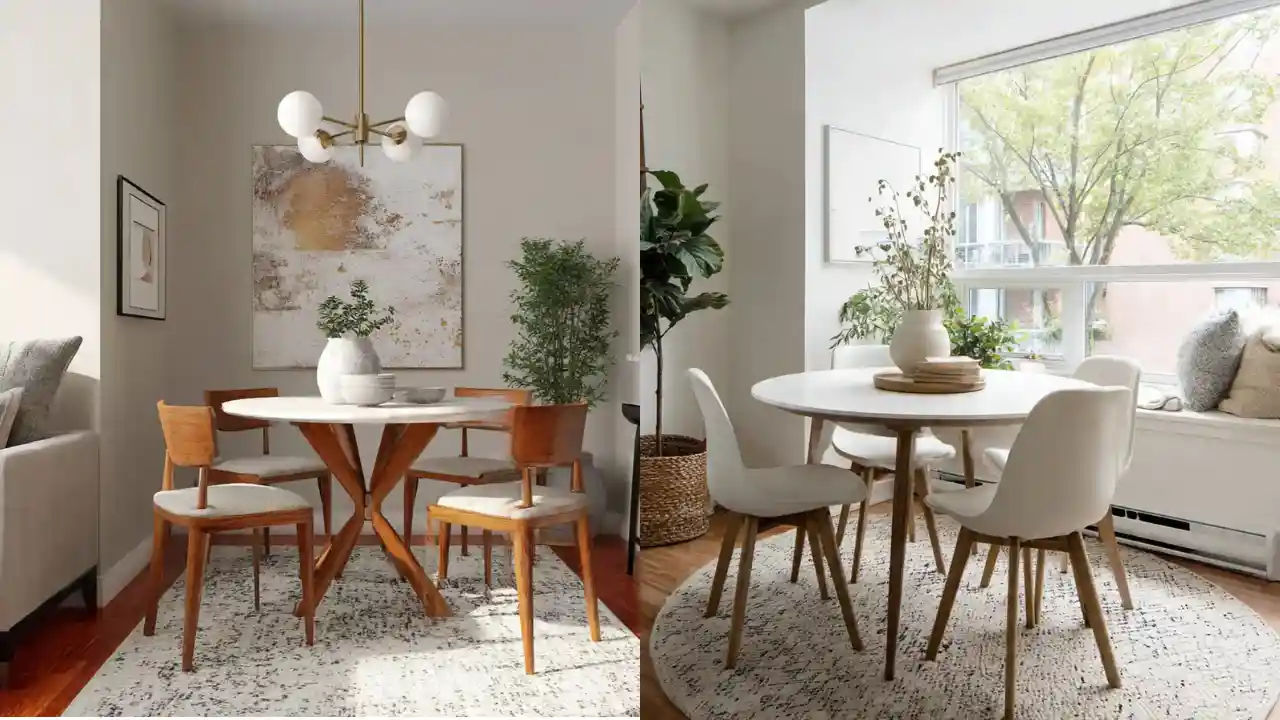 Small Round Dining Table Ideas for  Cozy, Stylish & Space Saving Homes