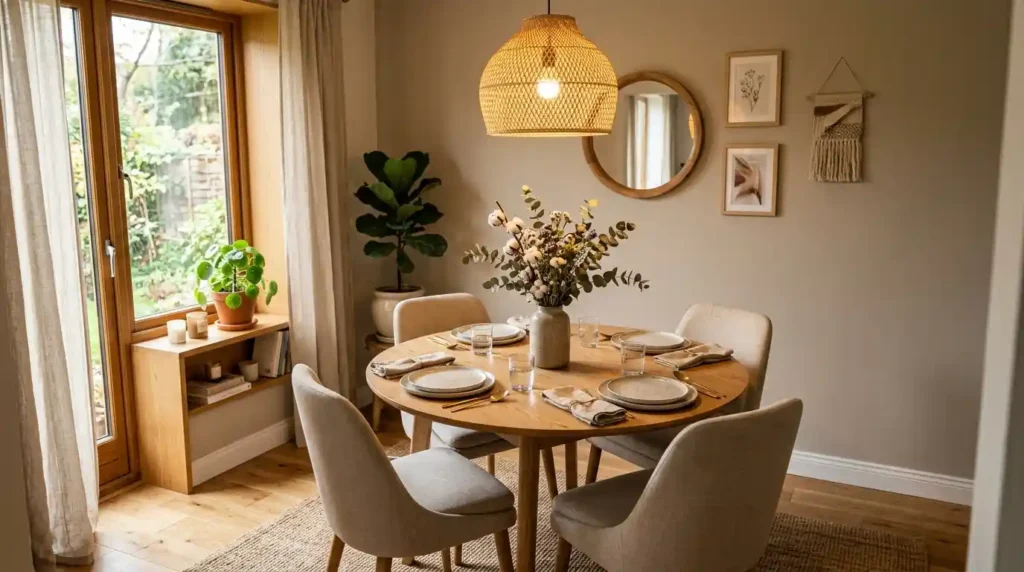 1-Cozy Small Dining Area Idea