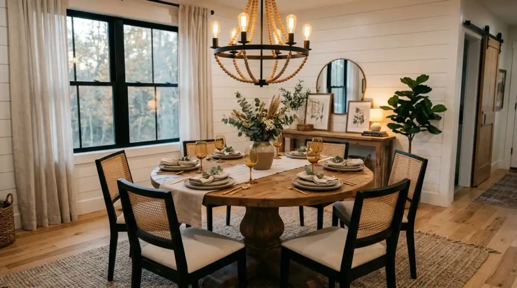 10-Circle Dining Table Idea