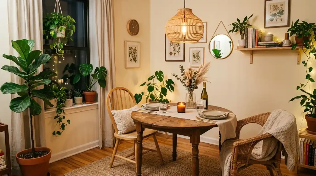 11-Cozy Small Dining Area Idea