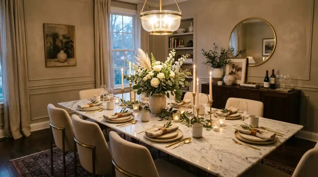 11-Marble Dining Table Idea