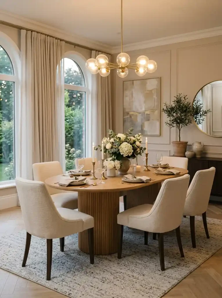 11-Oval Dining Table Idea