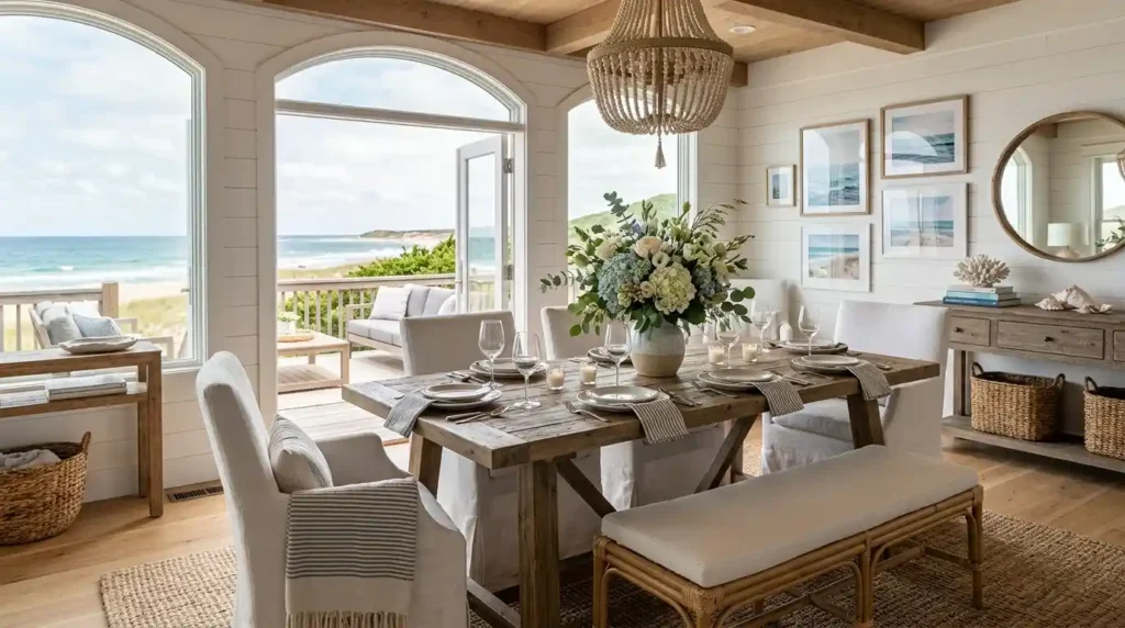 12-Coastal Dining Room Idea